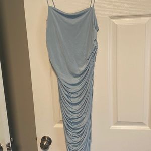 Baby blue tight dress